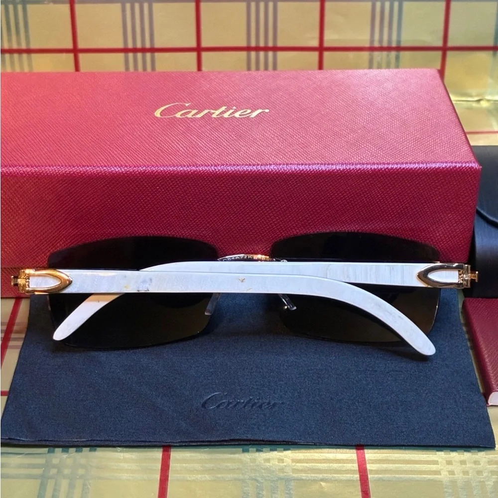 Cartier Unisex Buffalo Horn Sunglasses